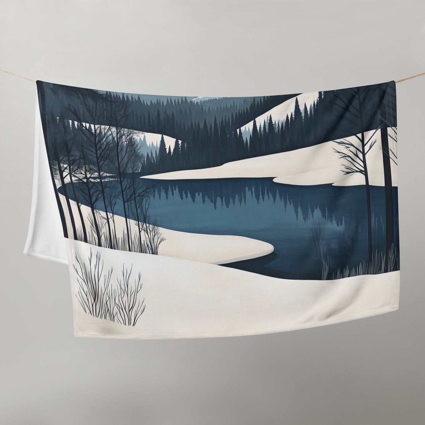 Snowy Twilight - Throw Blanket