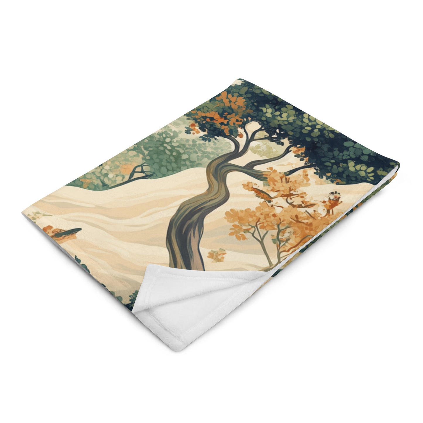 Golden Pathway - Throw Blanket