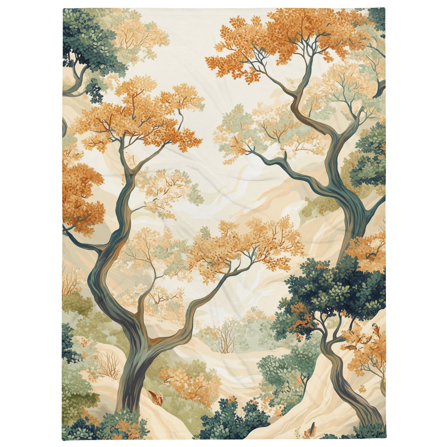 Golden Pathway - Throw Blanket